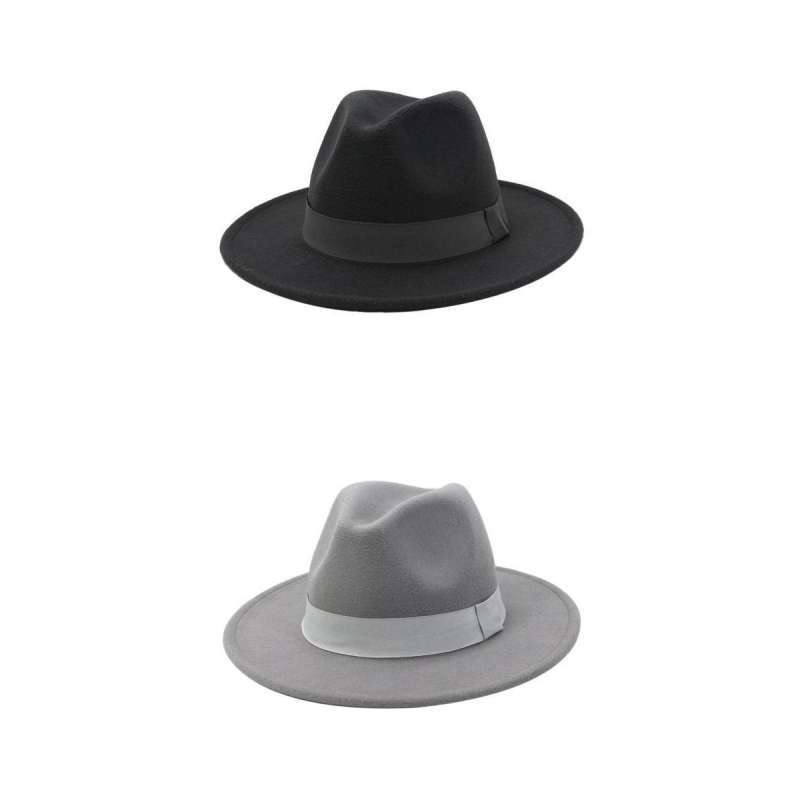 Promo 2x Elegant Party Fedora Hat 