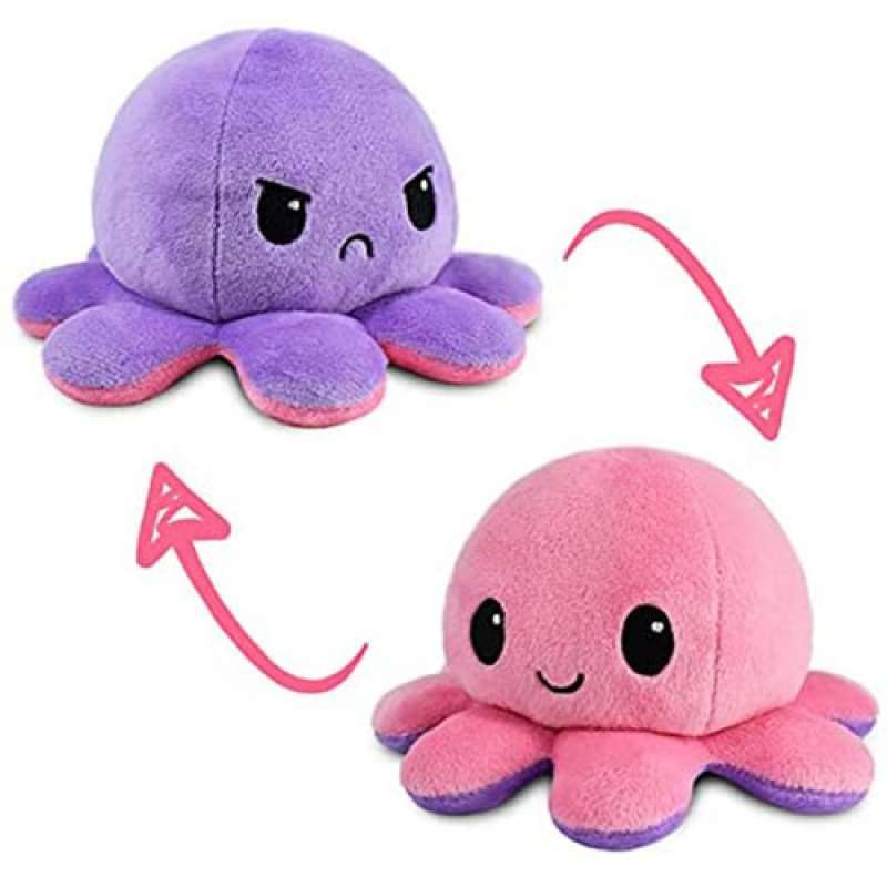 Jual Reversible Octopus Plushie - Pink 