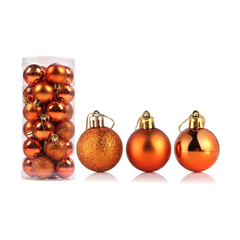 Jual Bluelans Christmas Ball Ornament Baubles Xmas Tree Window Hanging Decor 24 Pcs 4 Cm Online September 2020 Blibli Com