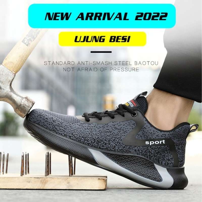 Jual SEPATU SAFETY SNEAKERS SPORT HITAM 40 44 di Seller DMC