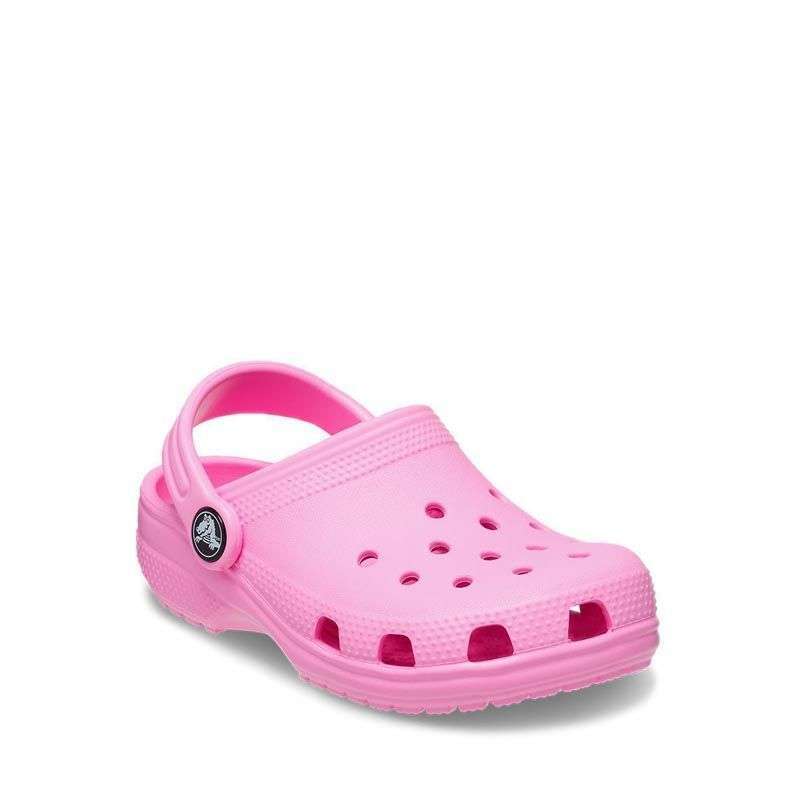 pink croc sandals