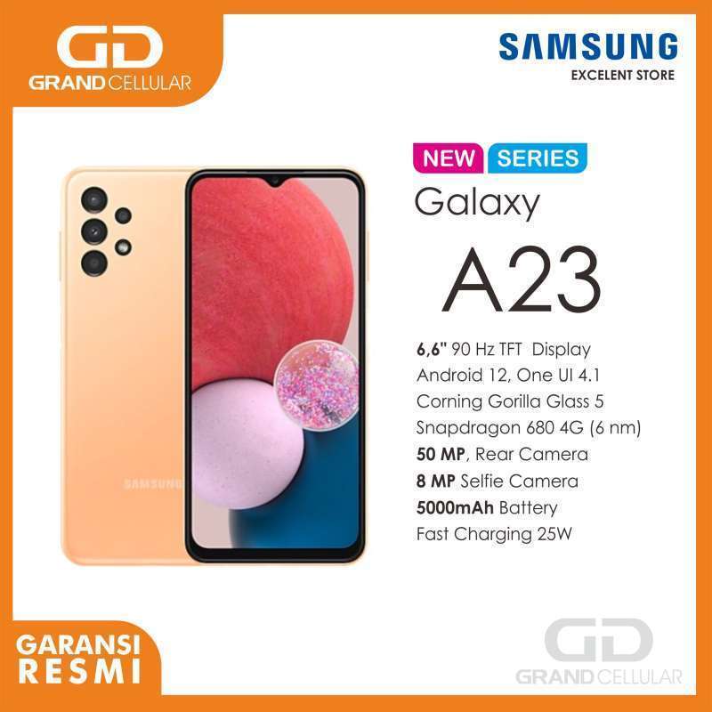 Promo Samsung Galaxy A23 - 6/128GB PEACH Diskon 10% di Seller Dunia ponsel  Bogor - Kab. Bogor, Jawa Barat | Blibli