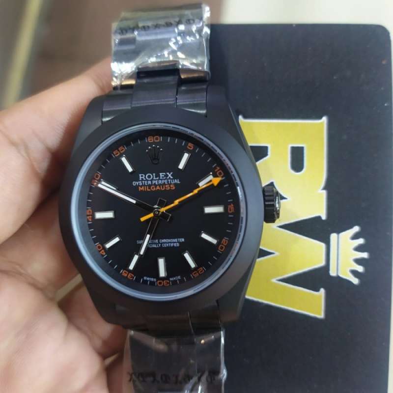 Jual JAM TANGAN ROLEX MILGAUS ZR FACTORY AUTOMATIC 0003 40MM Box