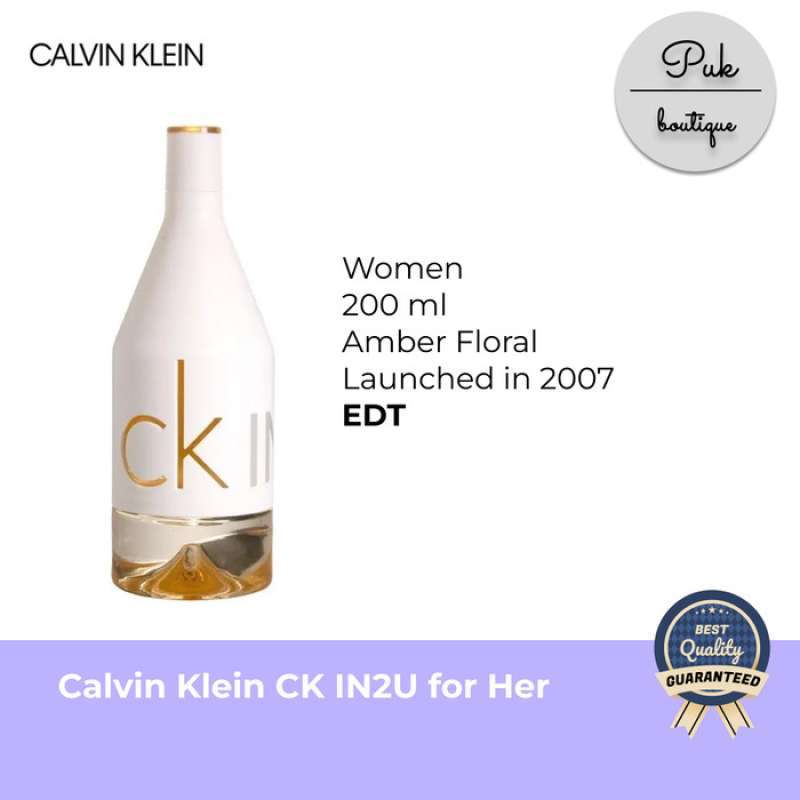 Jual Parfum Calvin Klein CK IN2U For Her Women EDT 200ml di Seller