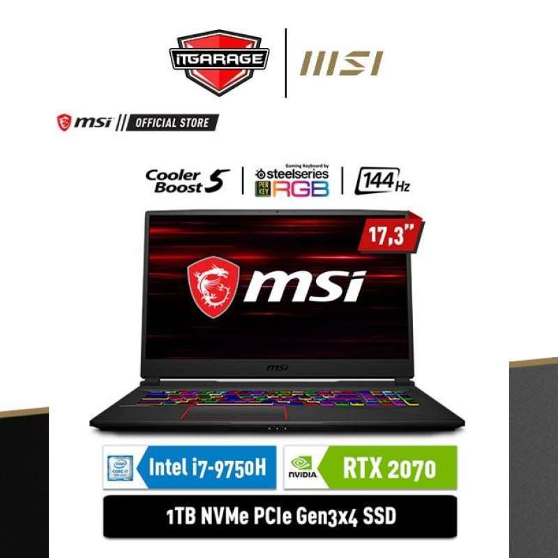 MSI GE75 Raider 9SF-289ID|i7-9750H/32G/1T/RTX2070-8G