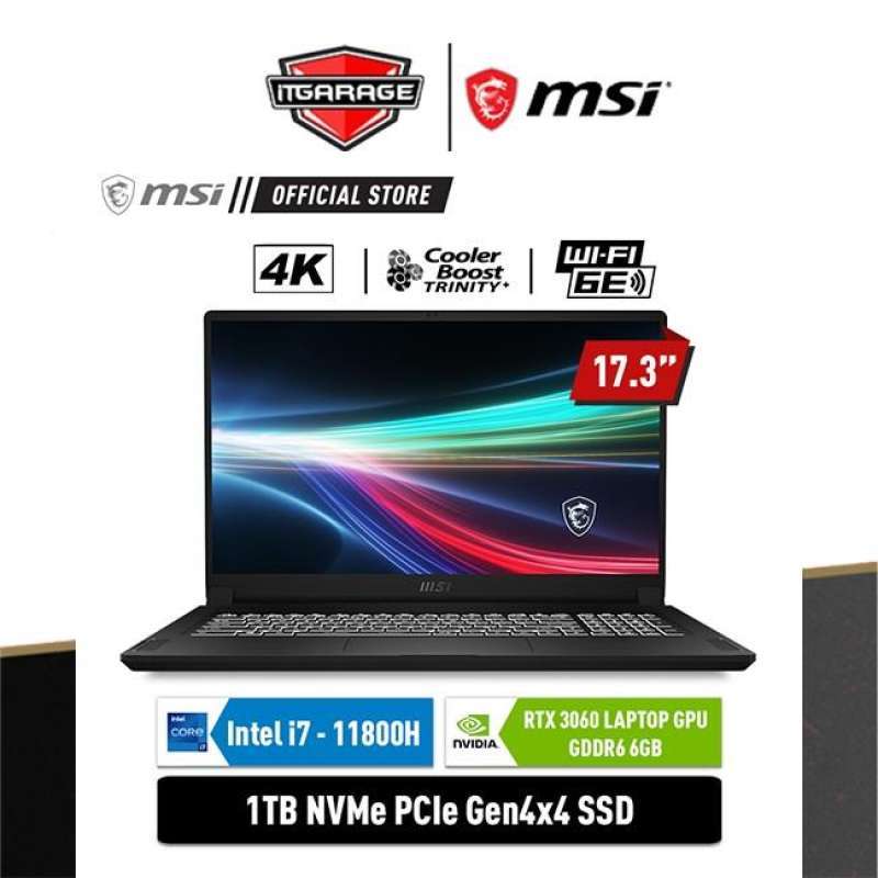 MSI Creator 17 B11UE-600ID|i7-11800H/32G/1T/RTX3060-6G