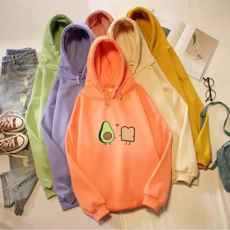 Hoodie shop warna orange