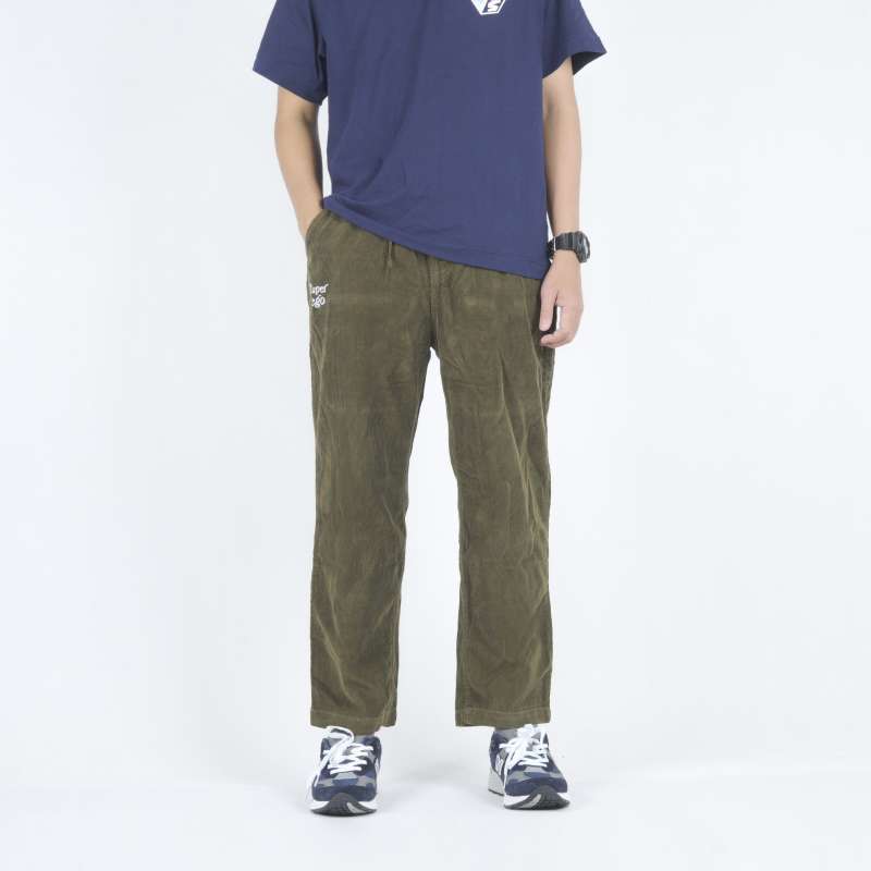 GREENCLOTHING 19-20 二乗した BIB PANTS OLIVE/L