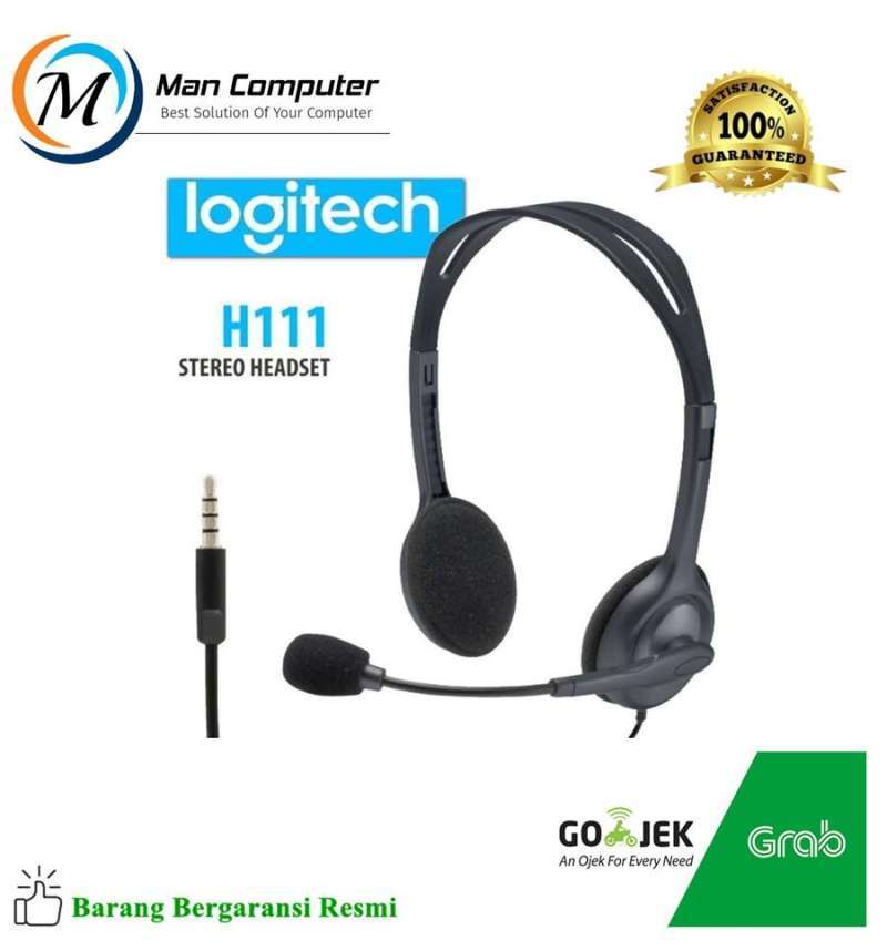 Jual Headset Logitech H111 Stereo Headset Garansi Resmi di Seller