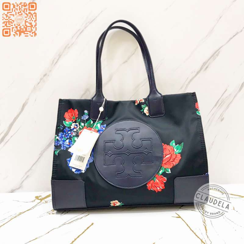 Jual Tory Burch Ella Printed Mini Tote Black Tea Rose Di Seller Claudela Pluit Kota Jakarta Utara Blibli