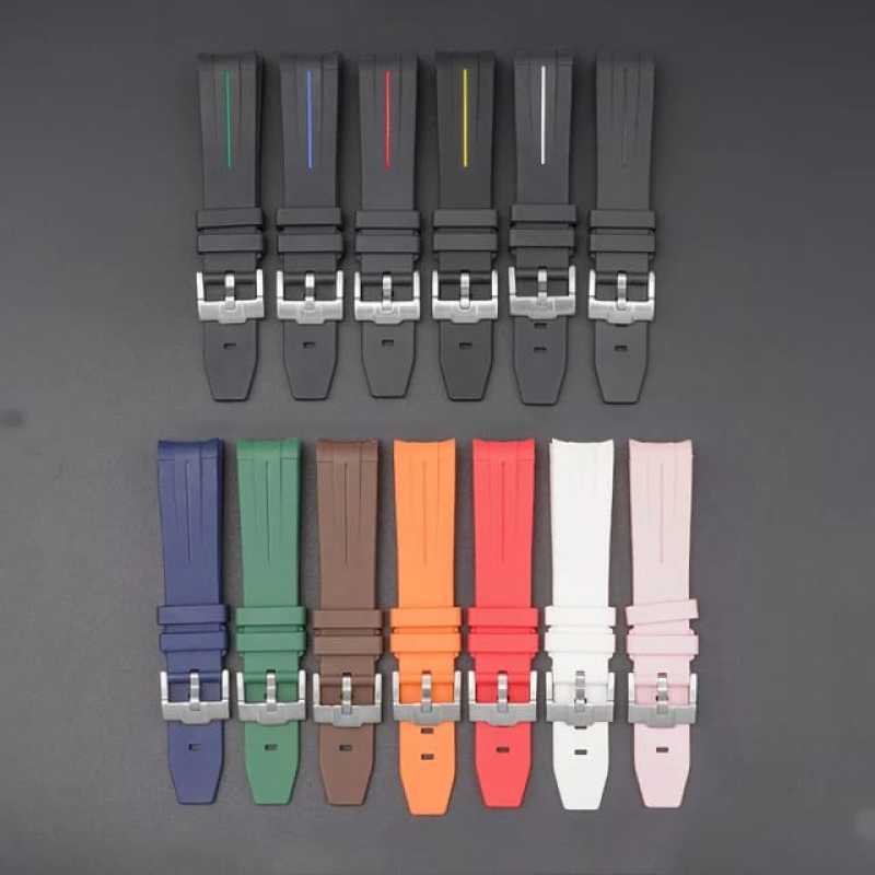 Jual Tali Jam Tangan 20 MM Strap Rubber Jam Tangan Rubber Curve