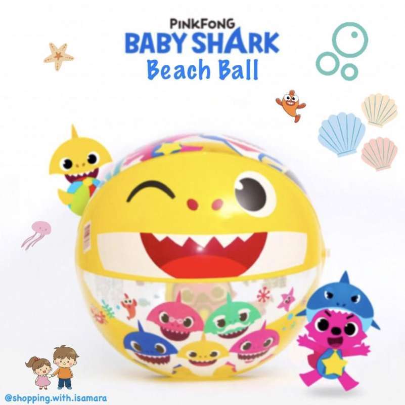 Jual Pinkfong Baby Shark Beach Ball Bola Pantai Babyshark Ori Korea Di Seller Shopping.with.isamara Pondok Benda Kota Tangerang Selatan Blibli