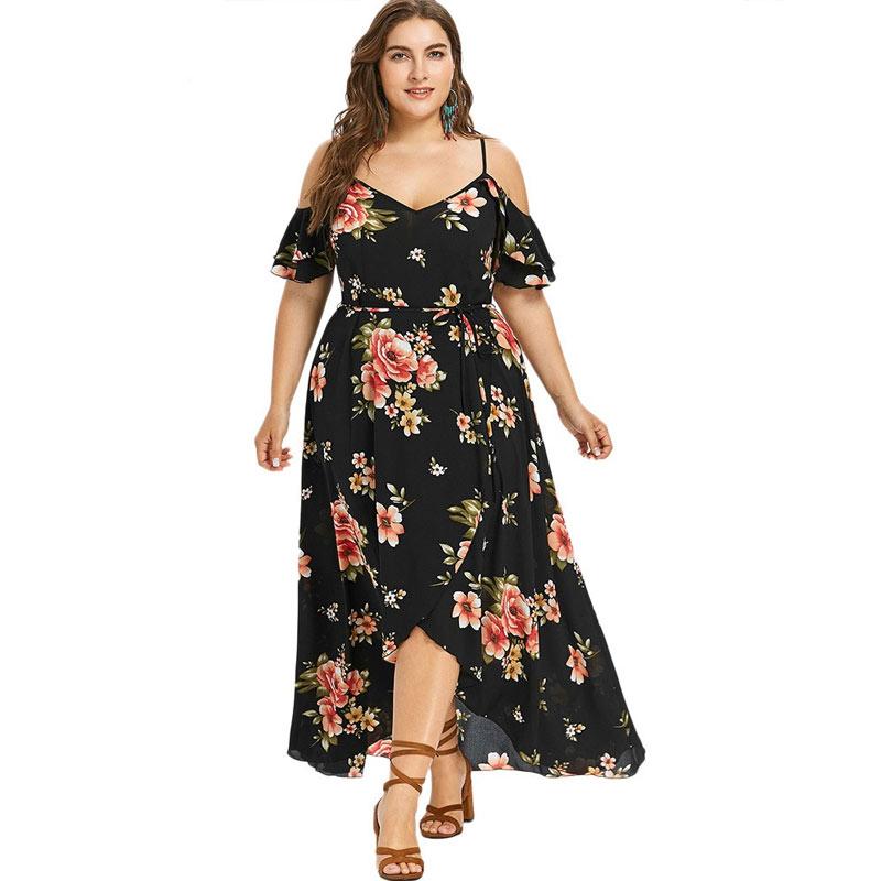 plus size spaghetti strap summer dresses