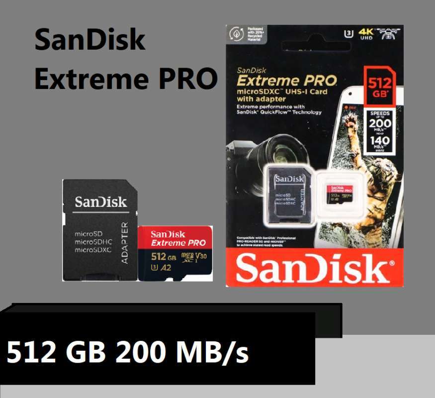 SanDisk SD512GB Extreme PRO UHS-I