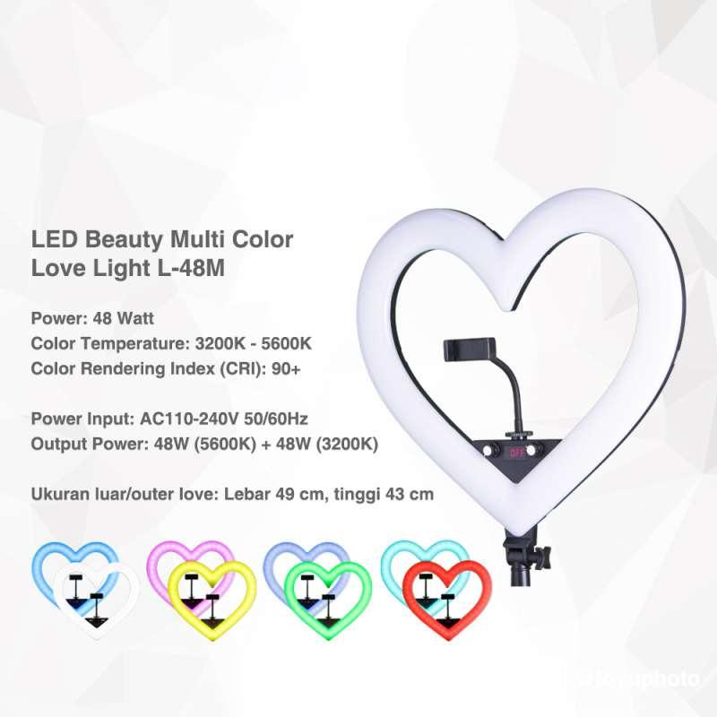 Jual Pro One L 48m Professional Led Beauty Multi Color Love Light Pro One Online Desember 2020 Blibli