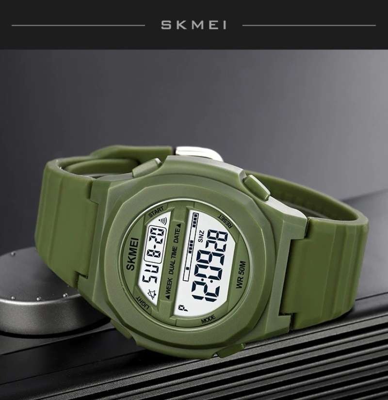 SKMEI 1821 Jam Tangan Digital Pria Rubber Sport Tahan Air