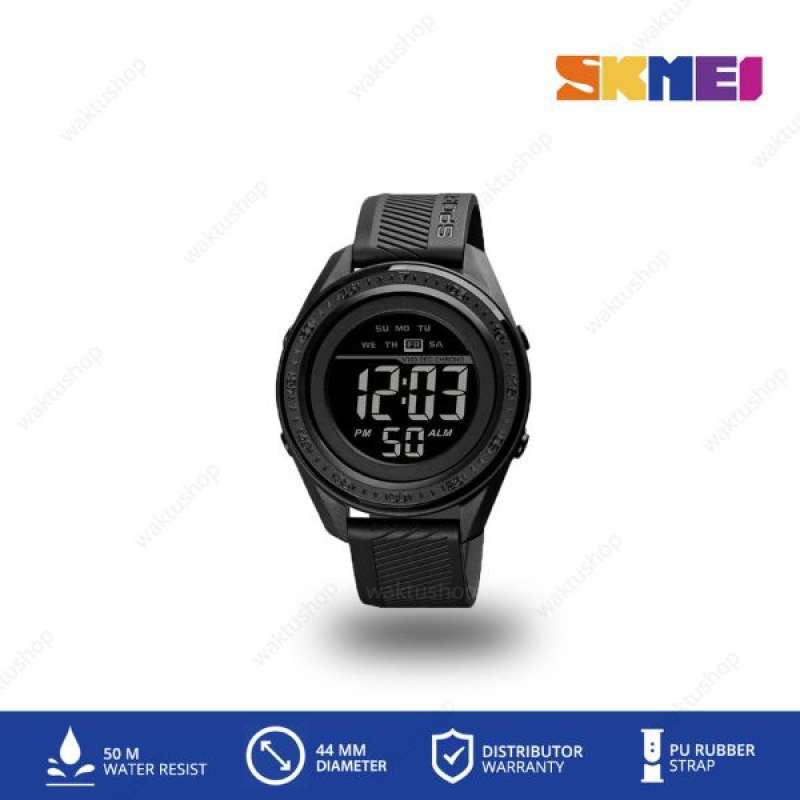 SKMEI 1638 Original Arloji Jam Tangan Pria Digital Rubber Tahan Air