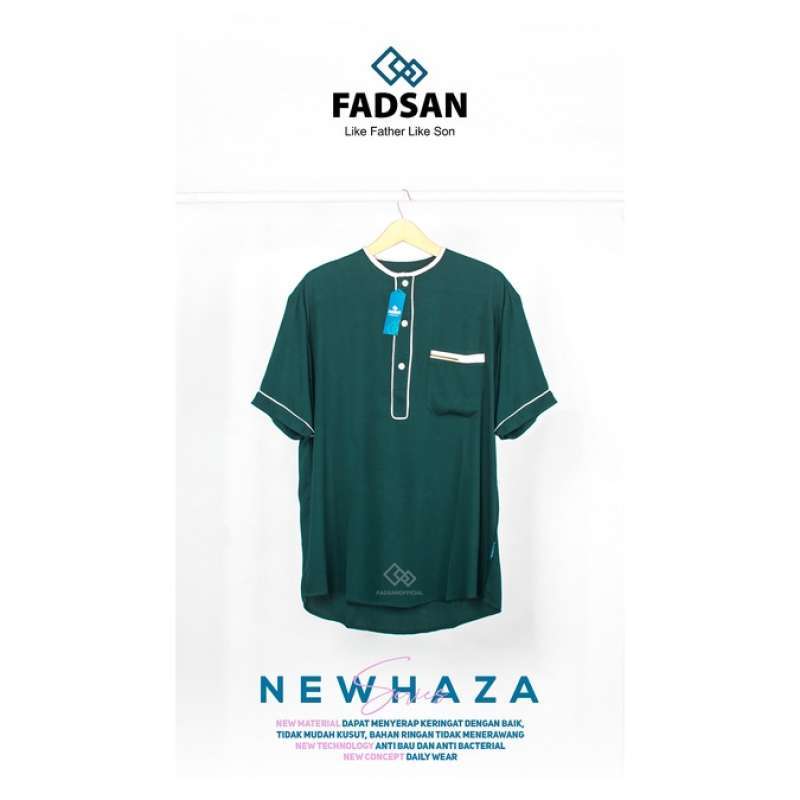 Jual Terbaru Haza New Emerald 100% Original Fadsan Baju Koko