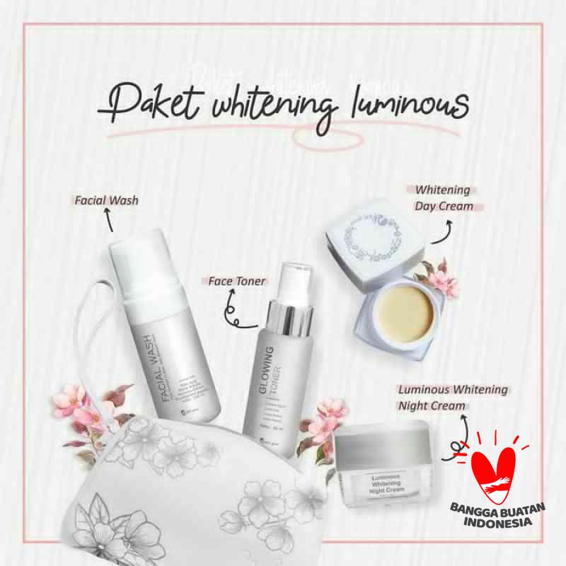 Jual Ms Glowms Glow Paket Whitening Luminous Series Untuk Kulit Wajah Yang Bopeng Murah Mei 2021 Blibli