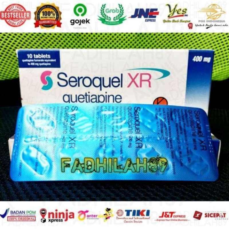 Jual AstraZeneca Quetiapine-400 Mg Seroquel XR [10 Tablet ...
