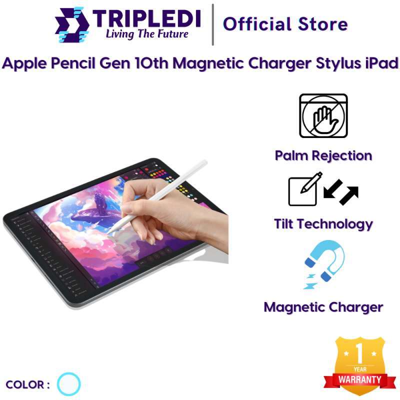 Promo Tripledi Pencil Magnetic Wireless Charging Stylus Active Gen