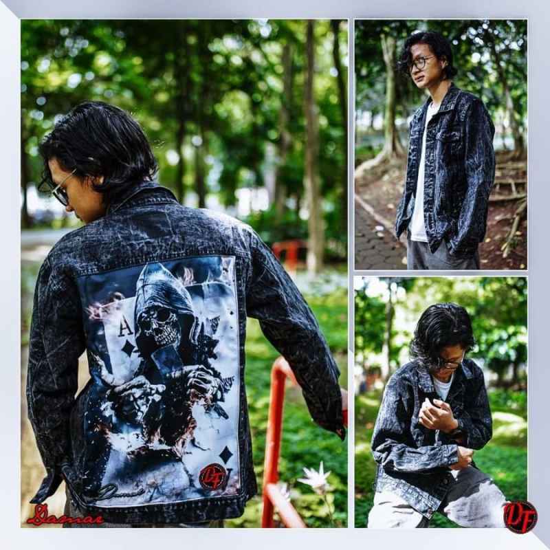Jual Jaket Jeans Printing Jaket Levis Denim Hey Clothing L