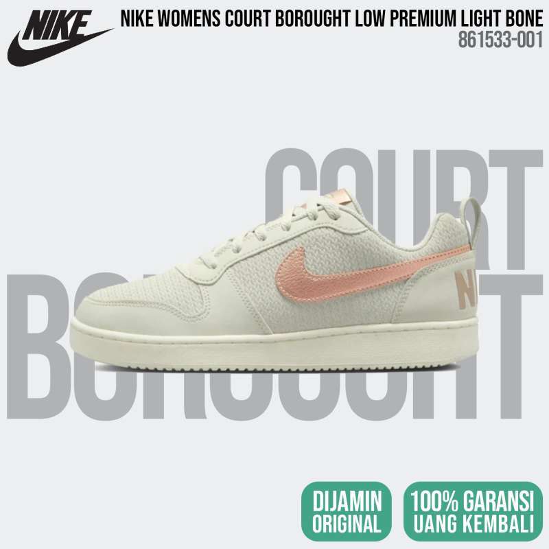 nike court borough low premium light bone