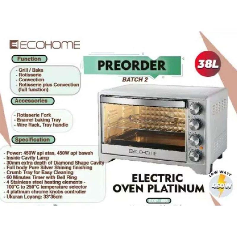 Jual Ecohome Oven Platinum Electric Original Packing Kayu Online September 2020 Blibli Com
