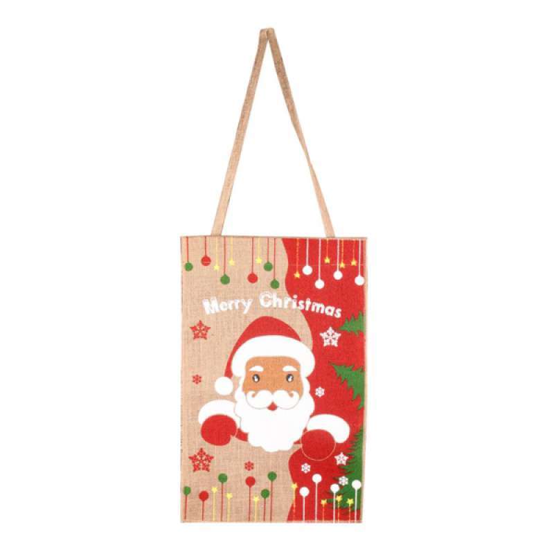 Jual Christmas Santa Claus Linen Garden Flag Winter Holiday Decorative Yard Flags Online November 2020 Blibli Com