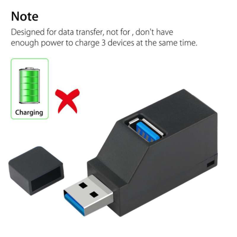 Jual 3 Ports Usb Hub 2 0 Usb 3 0 Splitters Adapter For Notebook Tablet Computer Online Desember 2020 Blibli