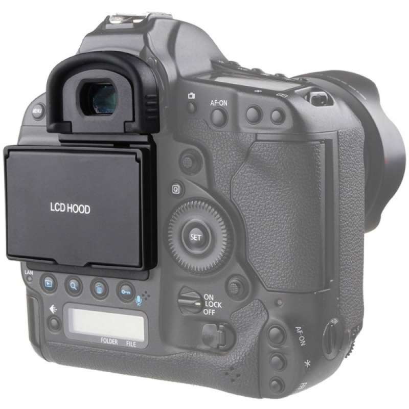 2in1 lcd screen protector pop up sun shade hood shield for canon 1dx mark ii
