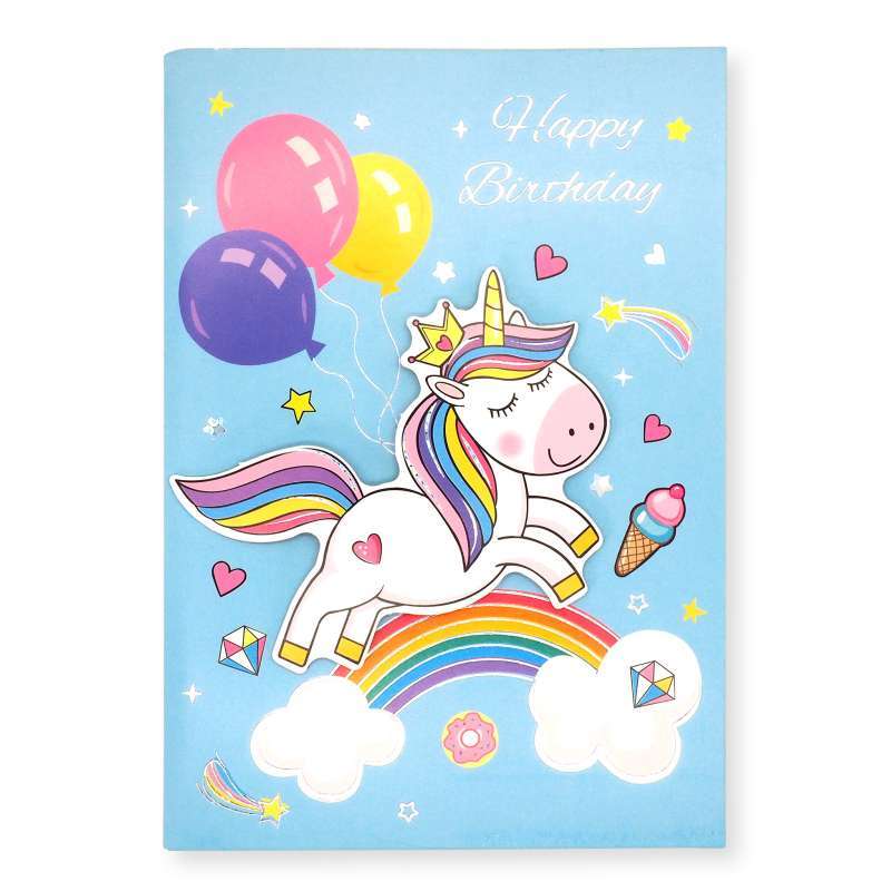 Jual Kartu Ucapan Greeting Card Birthday Unicorn 60342504 Online Januari 2021 Blibli