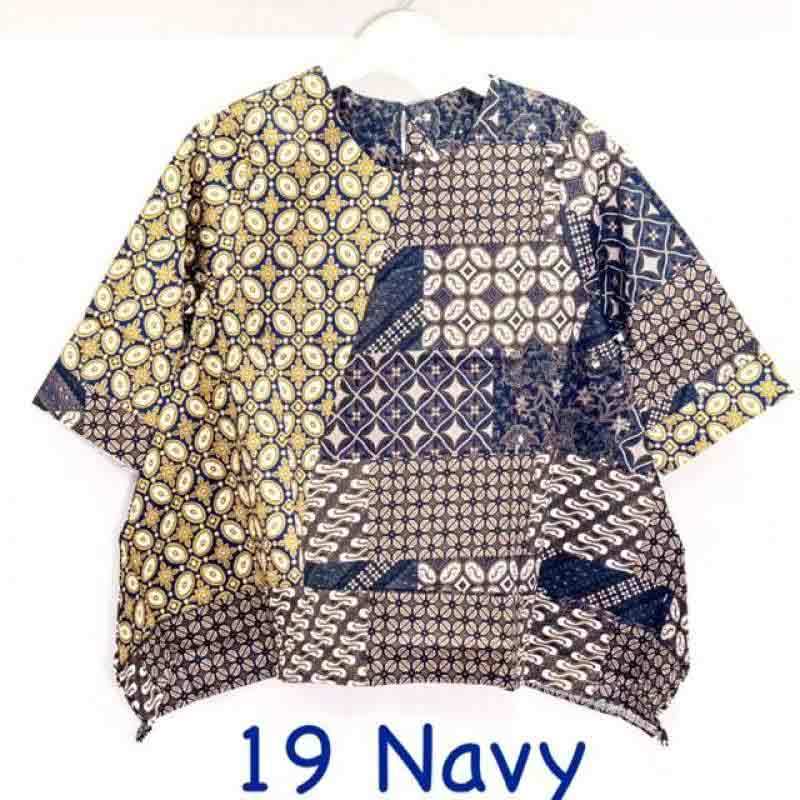 Jual Abk1 Baju Batik Wanita Lengan Pendek Model Asimetris Ikat Samping U Atasan Kerja Bhn Katun Strecth Murah Mei 2021 Blibli