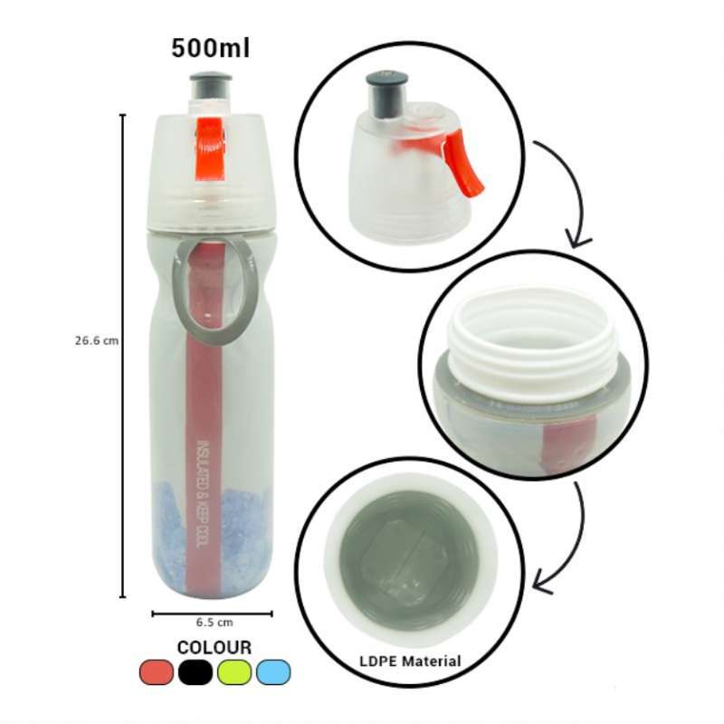 Jual Botol Minum Double Deck Sports Drink Spray Water Bottle Cold H14 Online Oktober 2020 Blibli Com