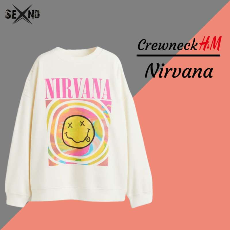 Promo Crewneck H M Nirvana M Diskon 19 di Seller Xsend Store
