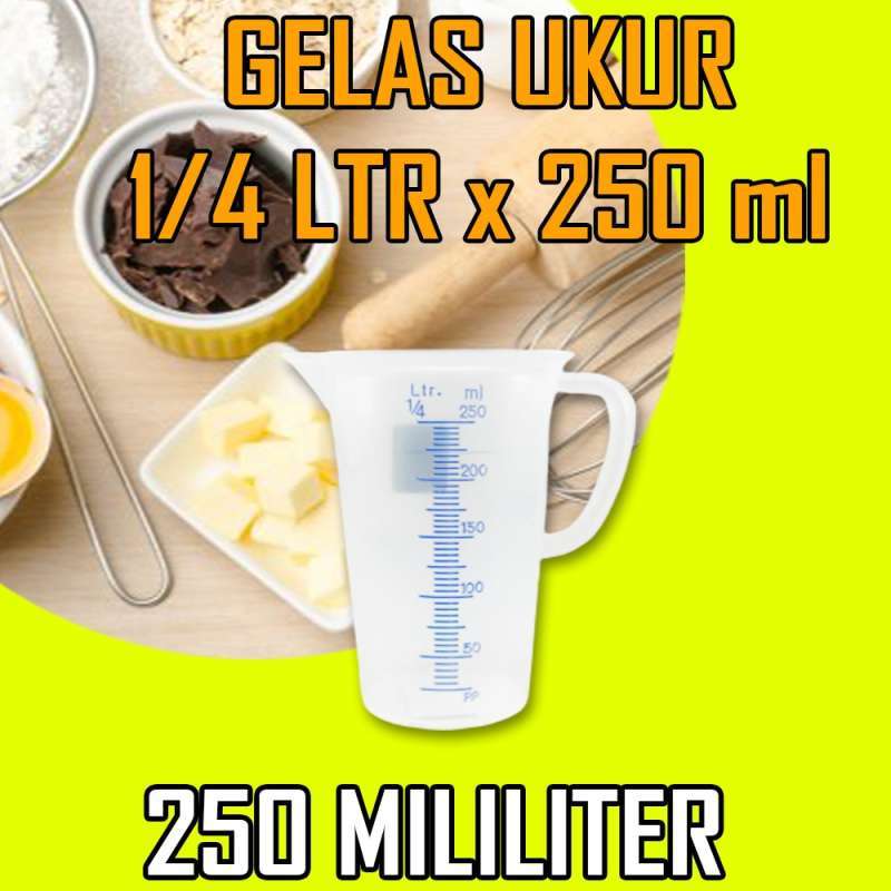 Jual Gelas Ukur Plastik 250ml Gelas Takar Air 1 4 Liter Tanpa Tutup Terbaru Oktober 2021 Harga Murah Kualitas Terjamin Blibli