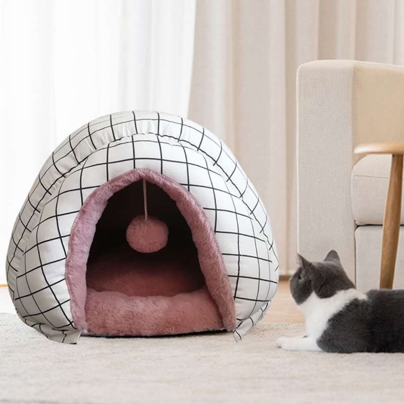 Jual Cat Bed Kasur Kucing Kapsul Cotton Canvas Cony Putih Cream Dan Abu Abu Online Desember 2020 Blibli