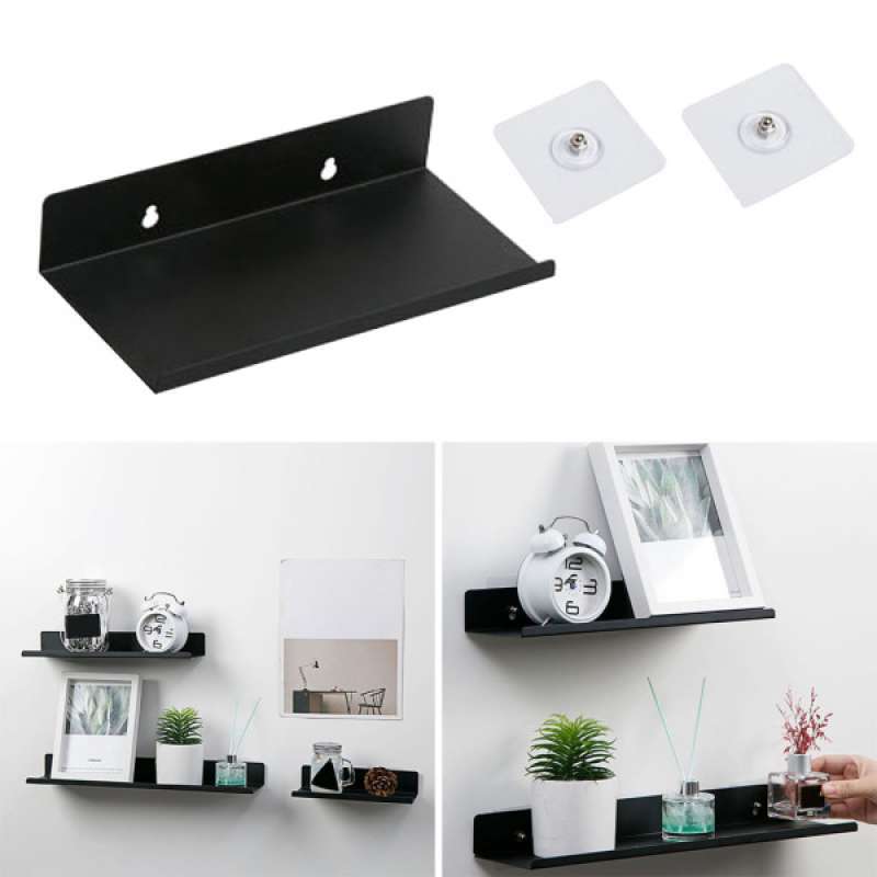Jual Carbon Steel Floating Shelf Rack Holder For Home Organizer Room Speaker Doll Online Februari 2021 Blibli