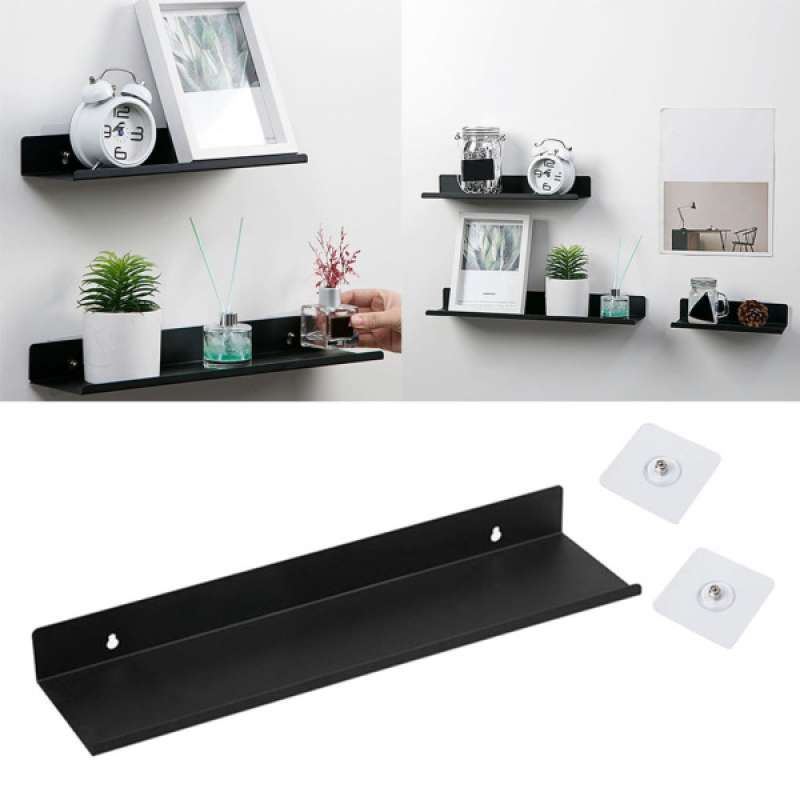 Jual Carbon Steel Floating Shelf Rack Holder For Home Organizer Room Speaker Doll Online Februari 2021 Blibli