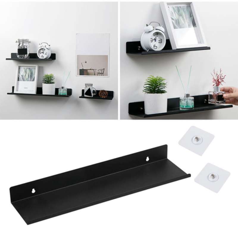 Jual Carbon Steel Floating Shelf Rack Holder For Home Organizer Room Speaker Doll Online Februari 2021 Blibli