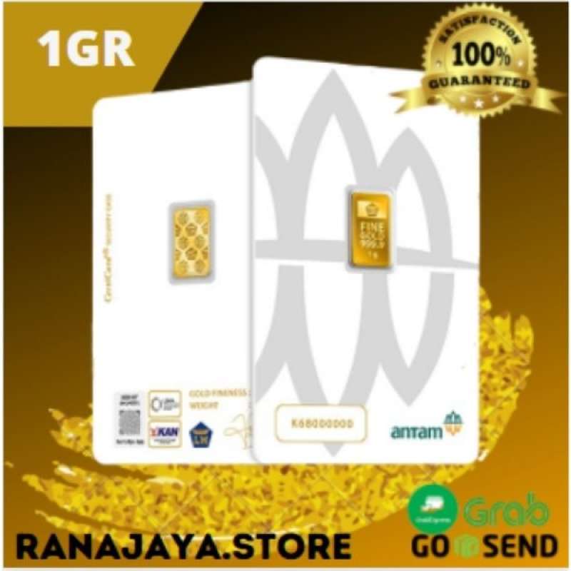 Jual Emas Antam 1 Gram Batangan Logam Mulia 2020 Certicard Redmark 2020 Online Desember 2020 Blibli