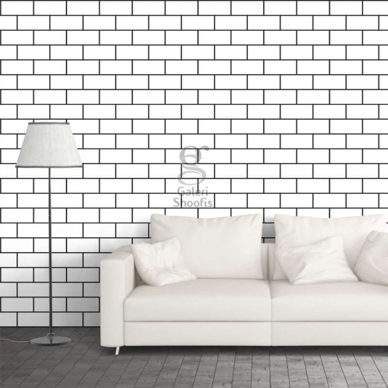 Jual Samhez Wallpaper Sticker Wps158 Bata Putih List White Brick Online Maret 2021 Blibli Textured brick wallpaper can give a room a whole new 3d dimension you never thought possible. samhez wallpaper sticker wps158 bata putih list white brick