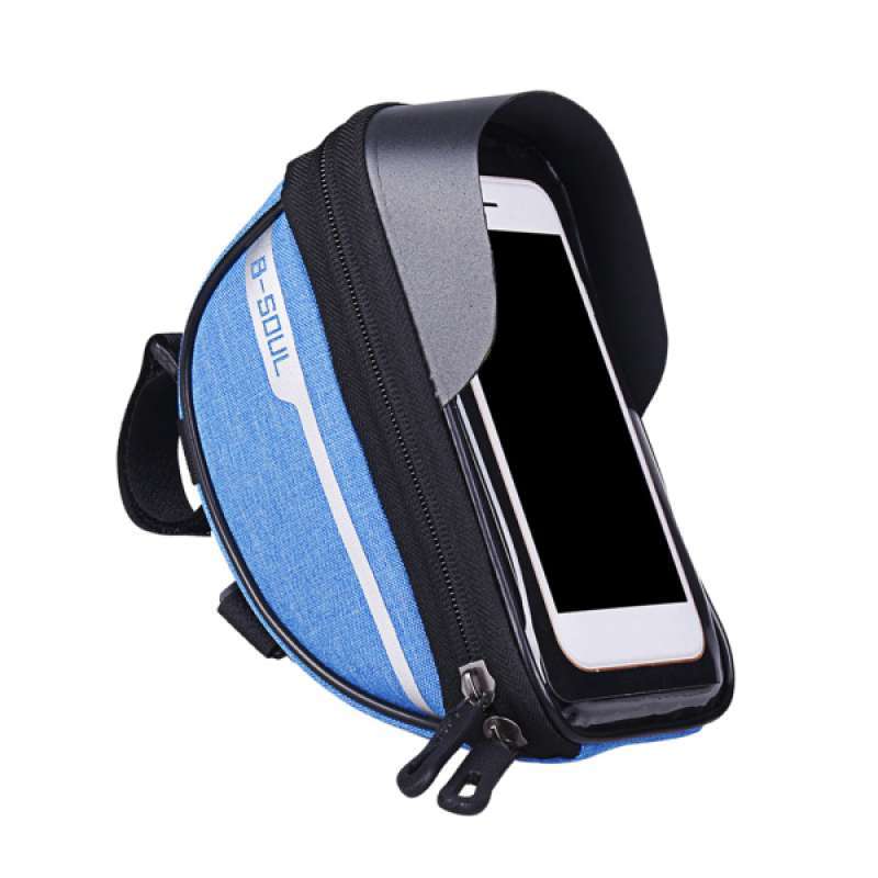 Jual Cycling Bags Bicycle Frame Pannier Bike Handle Bar Bag For Cell Phone 7 Holder Online Desember 2020 Blibli