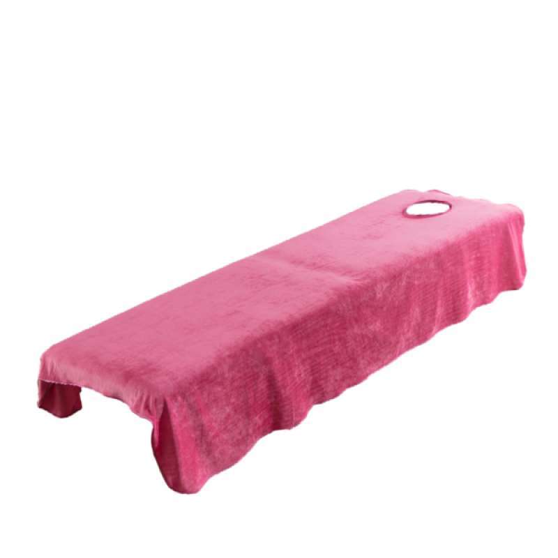 2pcs Velvet Flannel Beauty Massage Table Cover Facial Bed Flat Sheet Linen 