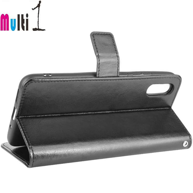 LEYAN Cover Portafoglio Per Xiaomi Redmi 9AT/9A, Custodia Flip In PU Con Rilievi, 3 Slot Carte E Portamonete, Chiusura Magnetica, Funzione Stand, Colore Grigio