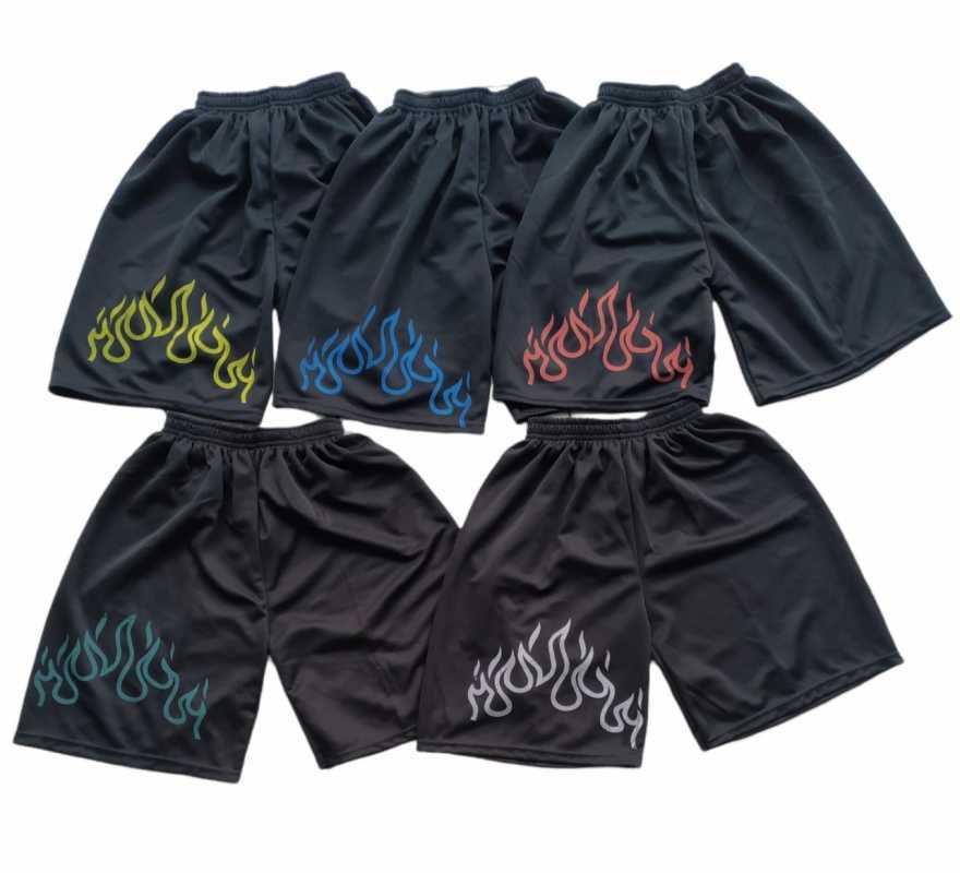 Celana Pendek Kolor Motif Api