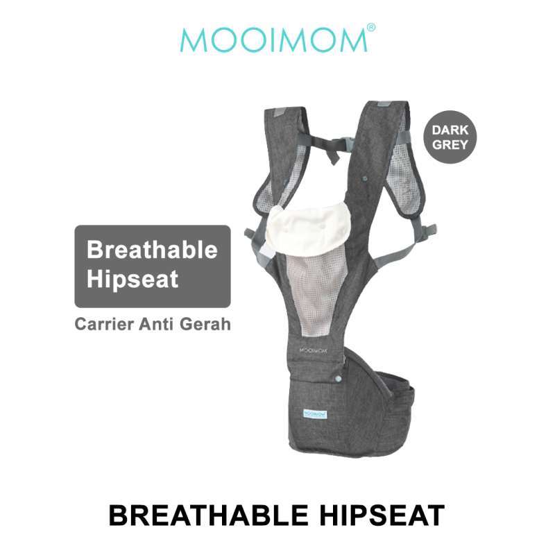 Jual Mooimom Breathable Hip Seat Carrier Dark Grey Gendongan Bayi Depan Gendongan Hipseat Di Seller Unilac Store Pejagalan Kota Jakarta Utara Blibli