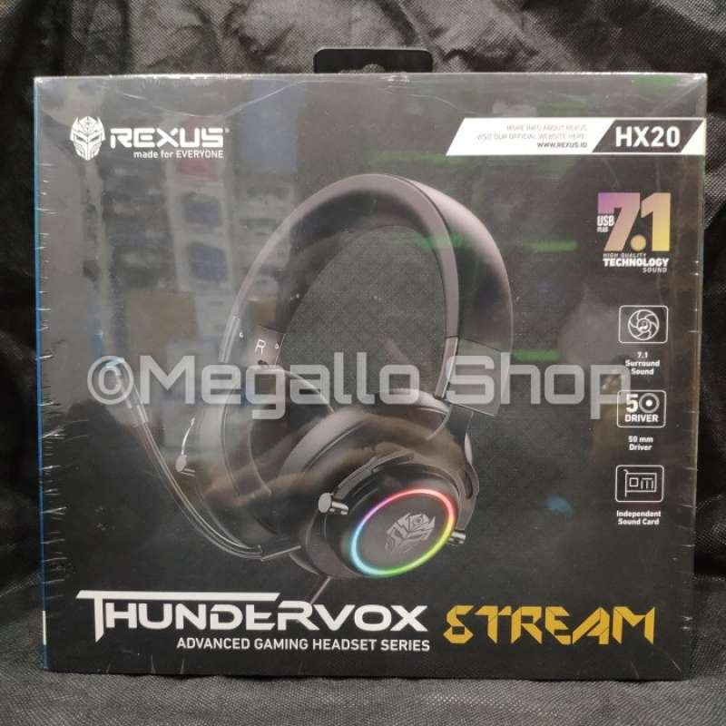 Promo REXUS THUNDERVOX STREAM HX20 HEADSET GAMING GARANSI RESMI
