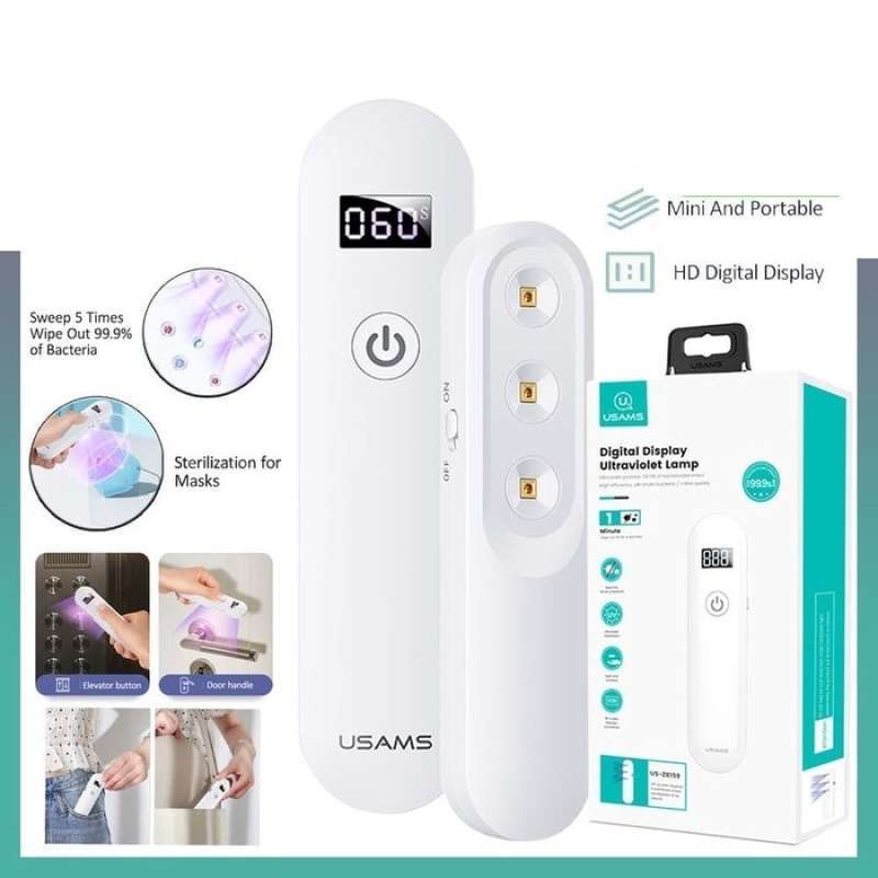 uv lamp sterilizer usams ultraviolet light lampu uvc anti bakteri us