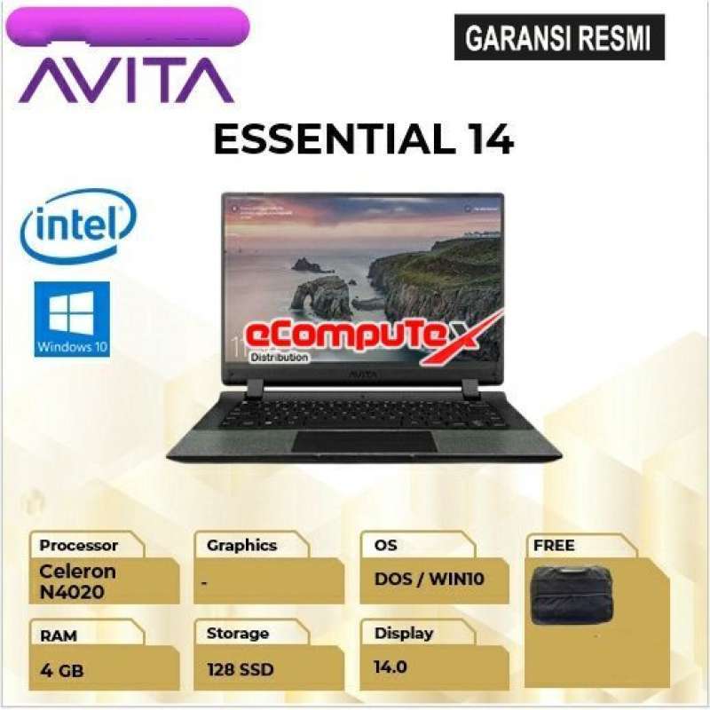 Unboxing Laptop Avita Essential 14 Notebook AVITA ESSENTIAL INTEL